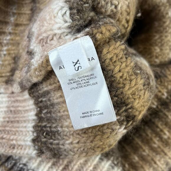 Altuzarra Kelley Oversized Striped Wool-blend Turtleneck Sweater In Brown XS - Picture 4 of 7